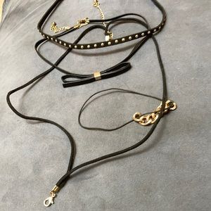 Black and Gold Jewelry Set